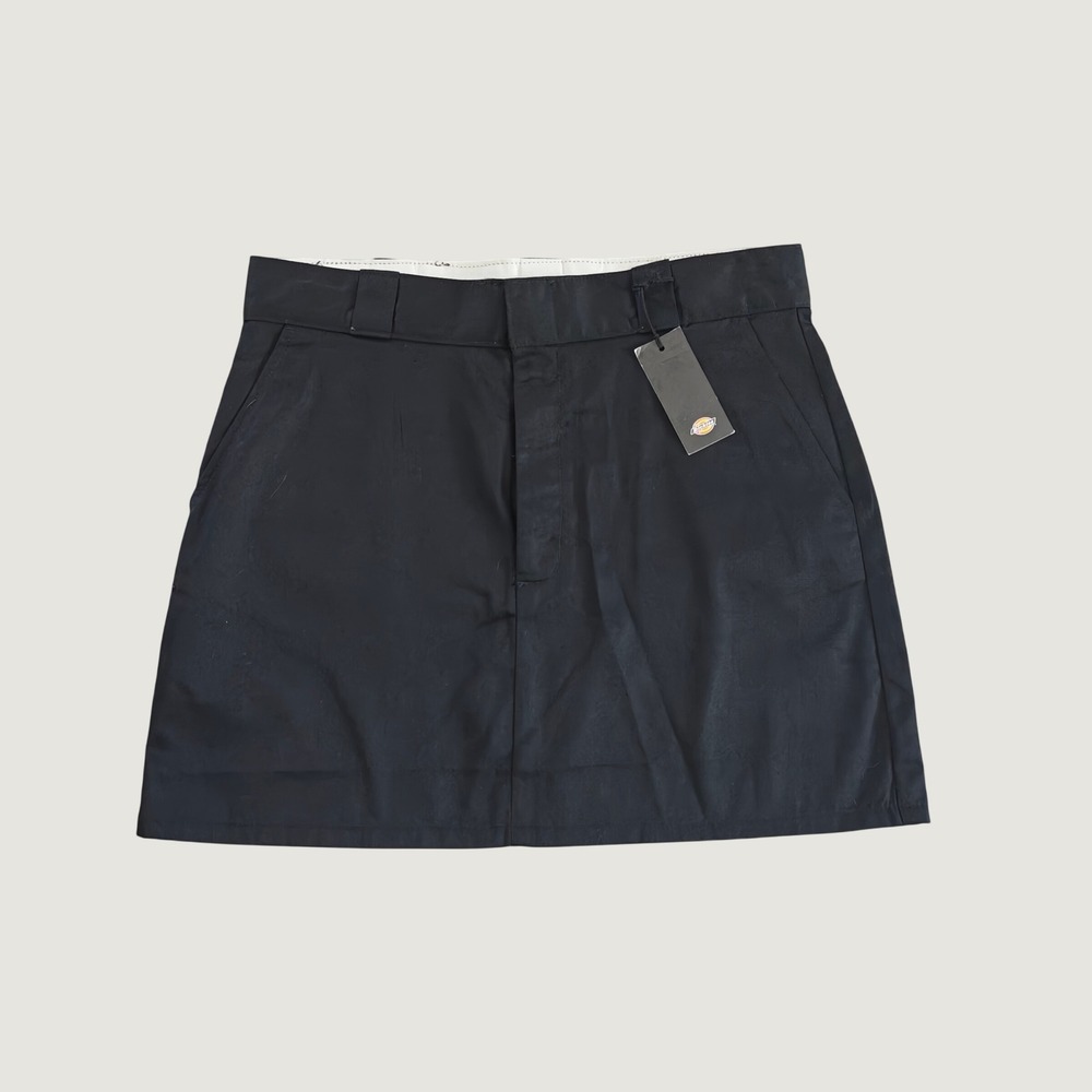 Dickies Womens Woven Twill Skirt Black Mini Workwear FKR12BKX Size 30 NWT
